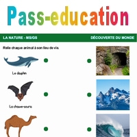 Lieu de vie des animaux - Explorer le monde : Maternelle 1, 2 - PDF à