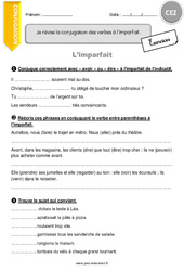Je révise la conjugaison des verbes à l’imparfait. - Exercices avec correction : Primaire 3 - PDF à imprimer