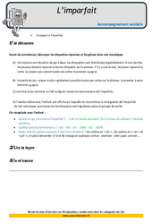 Imparfait - Soutien scolaire - Aide aux devoirs : Primaire 5 - PDF à imprimer