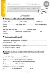 Imparfait - Exercices  : Primaire 3 - PDF à imprimer
