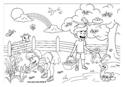 Scène printemps et exploitation pédagogique : Maternelle 2 - PDF à imprimer