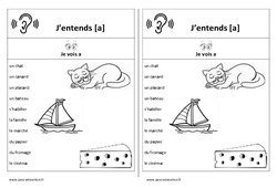 Fiche mémo élève - Son a : Primaire 1, 2 - PDF à imprimer