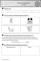 Révisions - Verbe - Grammaire : Primaire 1 - PDF à imprimer