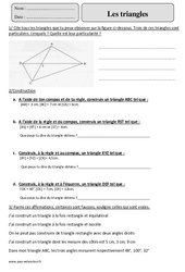 Triangles - Révisions  : Primaire 5 - PDF à imprimer