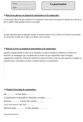Ponctuation - Révisions  : Primaire 4 - PDF à imprimer