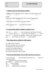 Déterminants - Exercices : Primaire 4 - PDF à imprimer