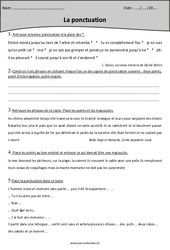 Deux points, point d’interrogation, point - virgule - Ponctuation - Révisions  : Primaire 4 - PDF à imprimer