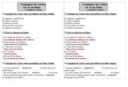 Verbes en er - Futur - Exercices  : Primaire 2 - PDF à imprimer