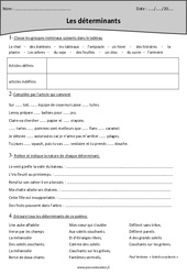 Exclamatifs - Interrogatifs - Déterminants - Exercices : Primaire 4 - PDF à imprimer