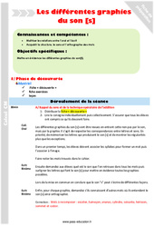 Ecrire le son [s] - Séquence - Fiche de préparation : Primaire 4 - PDF à imprimer