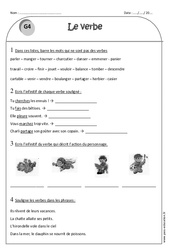 Verbes - Exercices avec correction : Primaire 2 - PDF à imprimer