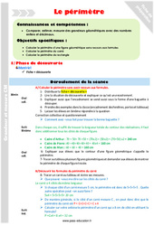 Périmètre - Séquence - Fiche de préparation : Primaire 5 - PDF à imprimer