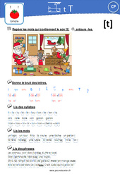Son [T] - Exercices : Primaire 1 - PDF à imprimer