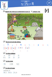 Son [R] - Exercices : Primaire 1 - PDF à imprimer