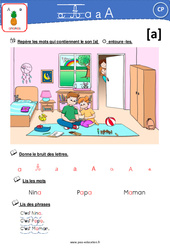 Son [A] - Exercices : Primaire 1 - PDF à imprimer