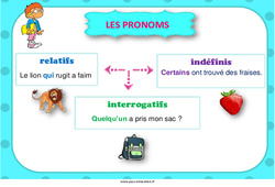 Pronoms - Affiche de classe : Primaire 3, 4, 5 - PDF à imprimer