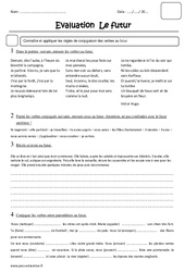 Futur - Examen Evaluation : Primaire 5 - PDF à imprimer