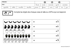 Mathématiques - Halloween : Maternelle 2 - PDF à imprimer