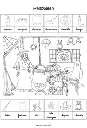 Scène et exploitation pédagogique d'Halloween : Maternelle 2 - PDF à imprimer
