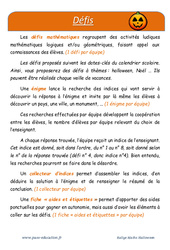 Halloween - Défi maths - Enigmes mathématiques : Primaire 3 - PDF à imprimer