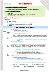 Durées - Séquence - Fiche de préparation : Primaire 5 - PDF à imprimer