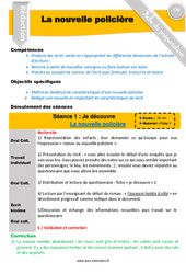 Ecrire un récit / nouvelle policière - Rédaction - Production d’écrit - Séquence - Fiche de préparation : Primaire 4, 5 - PDF à imprimer