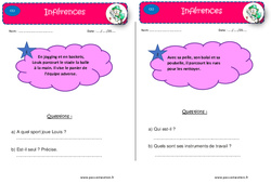Je m'entraîne à la lecture fine - Lectures d'inférences : Primaire 3 - PDF à imprimer