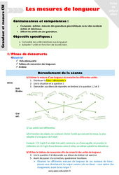 Mesures de longueur - Séquence - Fiche de préparation : Primaire 4 - PDF à imprimer