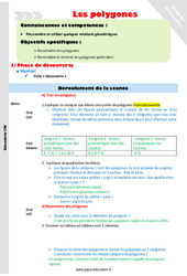 Polygones - Séquence - Fiche de préparation : Primaire 4 - PDF à imprimer