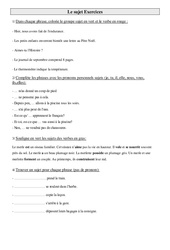 Le sujet - Exercices  : Primaire 3 - PDF à imprimer