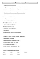 Noms féminins en [e] - Exercices : Primaire 3 - PDF à imprimer
