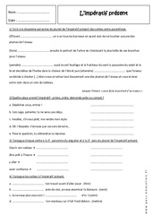 Présent de l'impératif - Exercices  : Secondaire 2 - PDF à imprimer