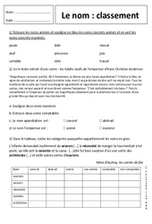 Classement - Nom - Révisions : Primaire 6 - PDF à imprimer