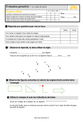Les outils de tracés - Évaluation, bilan : Primaire 3 - PDF à imprimer