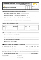 Le passé composé avec l'auxiliaire être - Exercices, révisions : Primaire 3 - PDF à imprimer