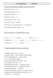 Son [j] - ill ou y - Exercices - Orthographe : Primaire 5 - PDF à imprimer