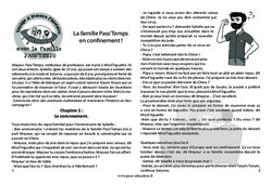 La Famille Pass'Temps en confinement - Lecture et questionnaire : Primaire 3, 4, 5