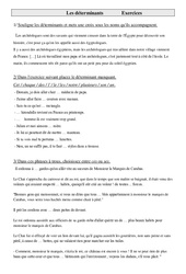 Déterminants - Exercices : Primaire 4 - PDF à imprimer
