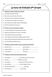 Futur de l'indicatif - Verbes du groupe - Exercices : Primaire 3 - PDF à imprimer
