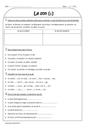 Son è - Exercices : Primaire 3 - PDF à imprimer