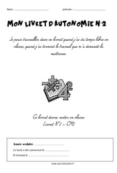 Autonomie - Fichier  : Primaire 5 - PDF à imprimer