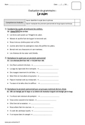 Sujet - Bilan avec correction : Primaire 3 - PDF à imprimer
