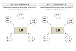 Compléments à 10 - Cours, Leçon : Primaire 3 - PDF à imprimer