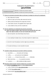 Pronoms relatifs et personnels - Bilan : Primaire 4 - PDF à imprimer