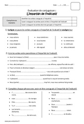 Imparfait - Bilan : Primaire 4 - PDF à imprimer
