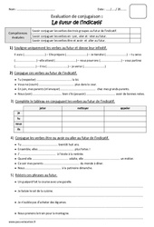 Futur de l’indicatif - Bilan : Primaire 5 - PDF à imprimer