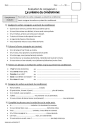 Présent du conditionnel - Bilan : Primaire 5 - PDF à imprimer
