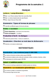 Guide pour les parents - Rituels - école à la maison IEF - Fiches  : Primaire 5