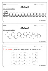 Calcul mental - Exercices et bilan - Semaine 13 à 16 : Primaire 1 - PDF à imprimer