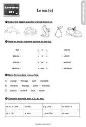 Son [o] - Exercices, révisions : Primaire 2 - PDF à imprimer